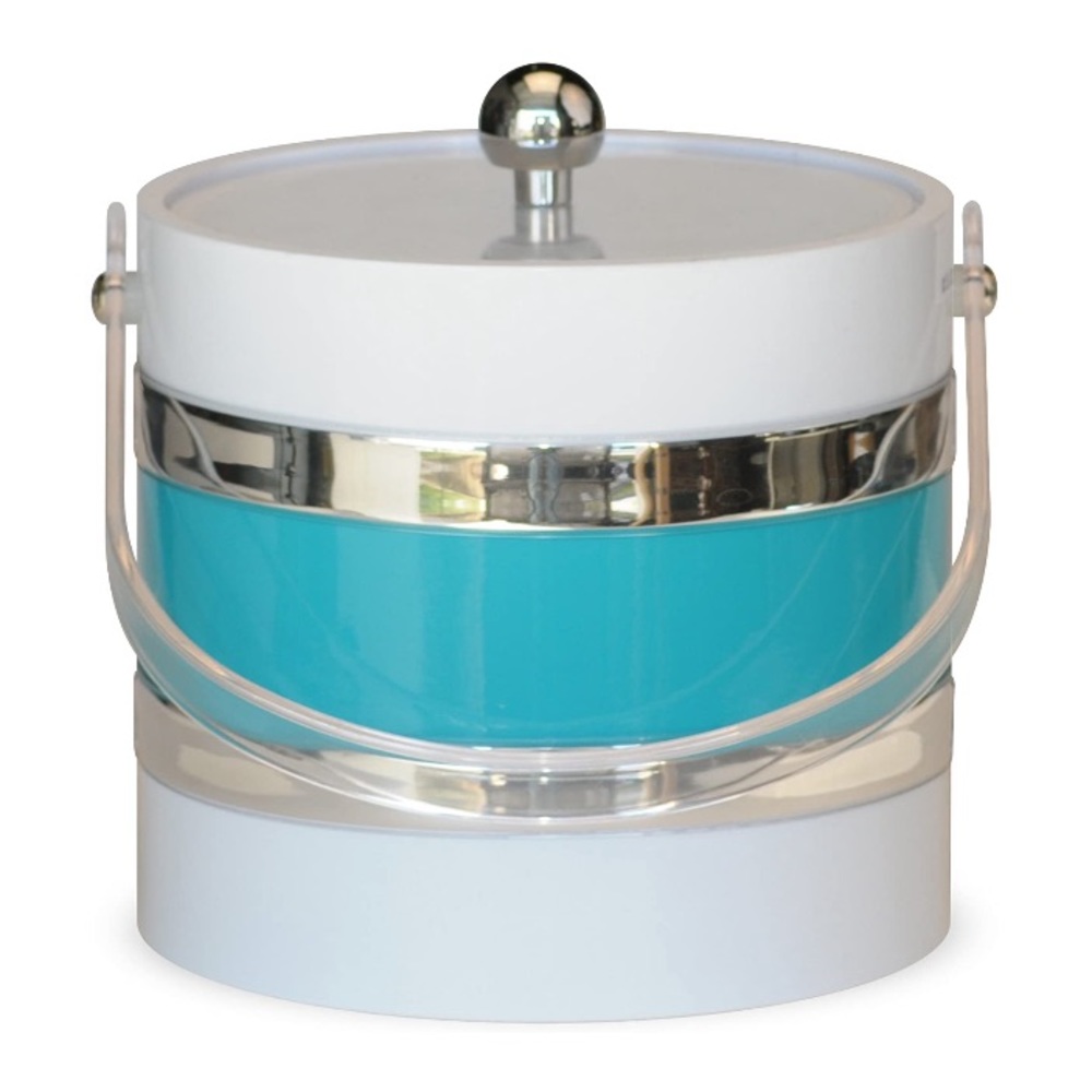 Mr. Ice Bucket - 3 Quart - White & Turquoise